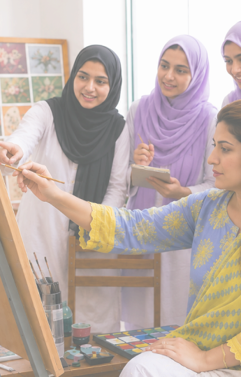 Fine arts studio