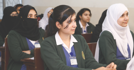 Students in a classroom