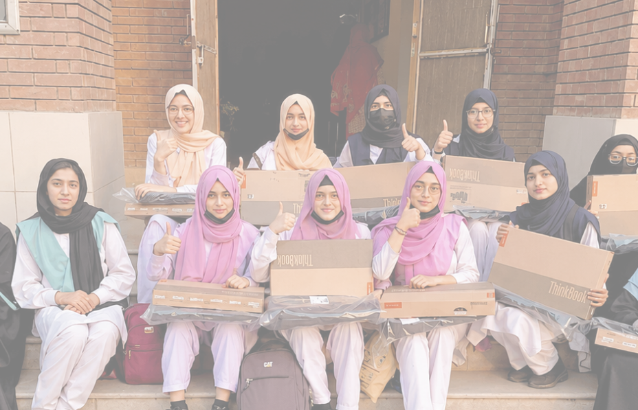 Students with laptops