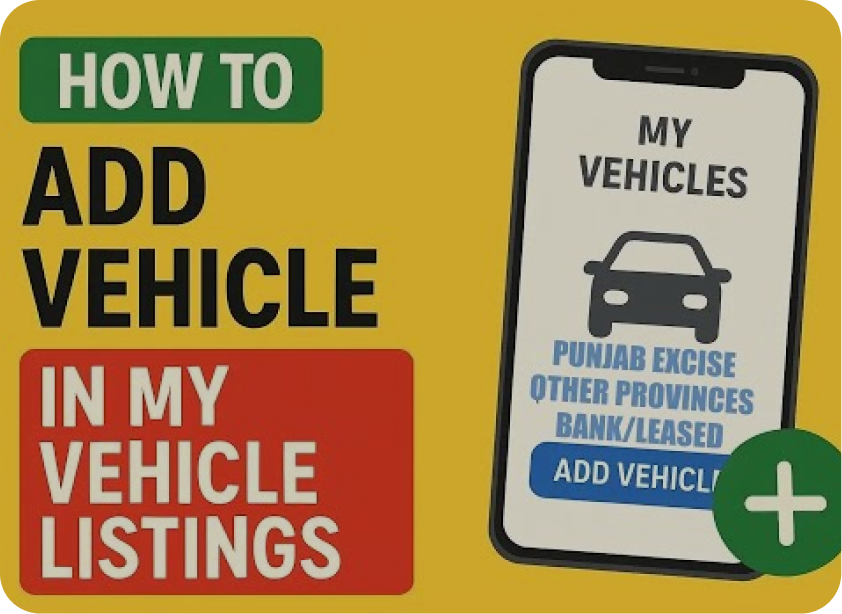 Video guide: Add Vehicle in My Vehicle Listings, Punjab Excise