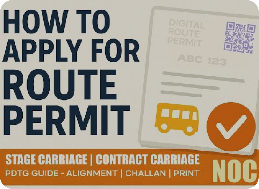 Video guide: How to Apply for Digital Route Permit and NOC Online